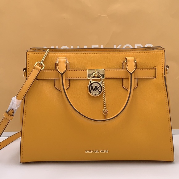 MICHAEL KORS Hamilton Medium Leather Satchel - Picture 4 of 10